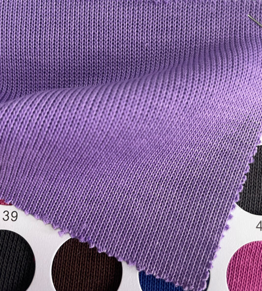 Cotton Blended Knit Faric with Rib Texture - Natasha Fabric