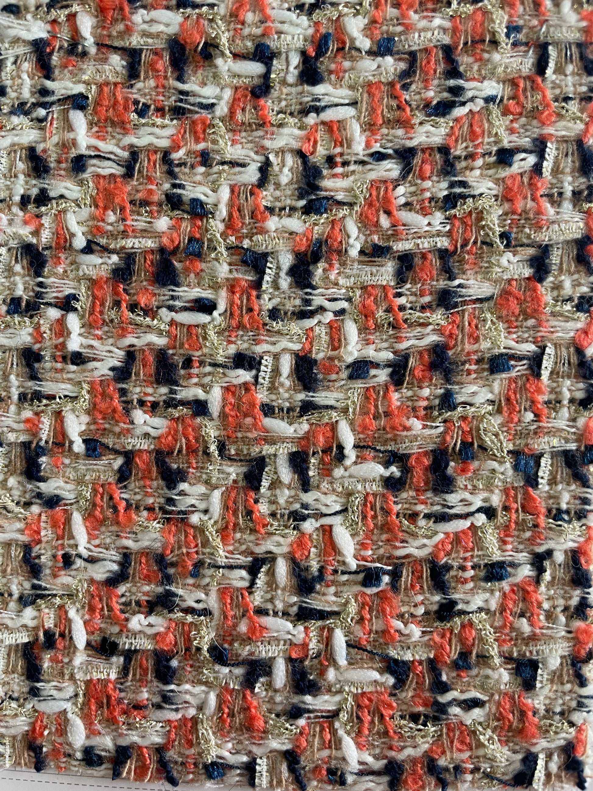 Hot Selling Multi-color Boucle and Tweed Fabric - Natasha Fabric