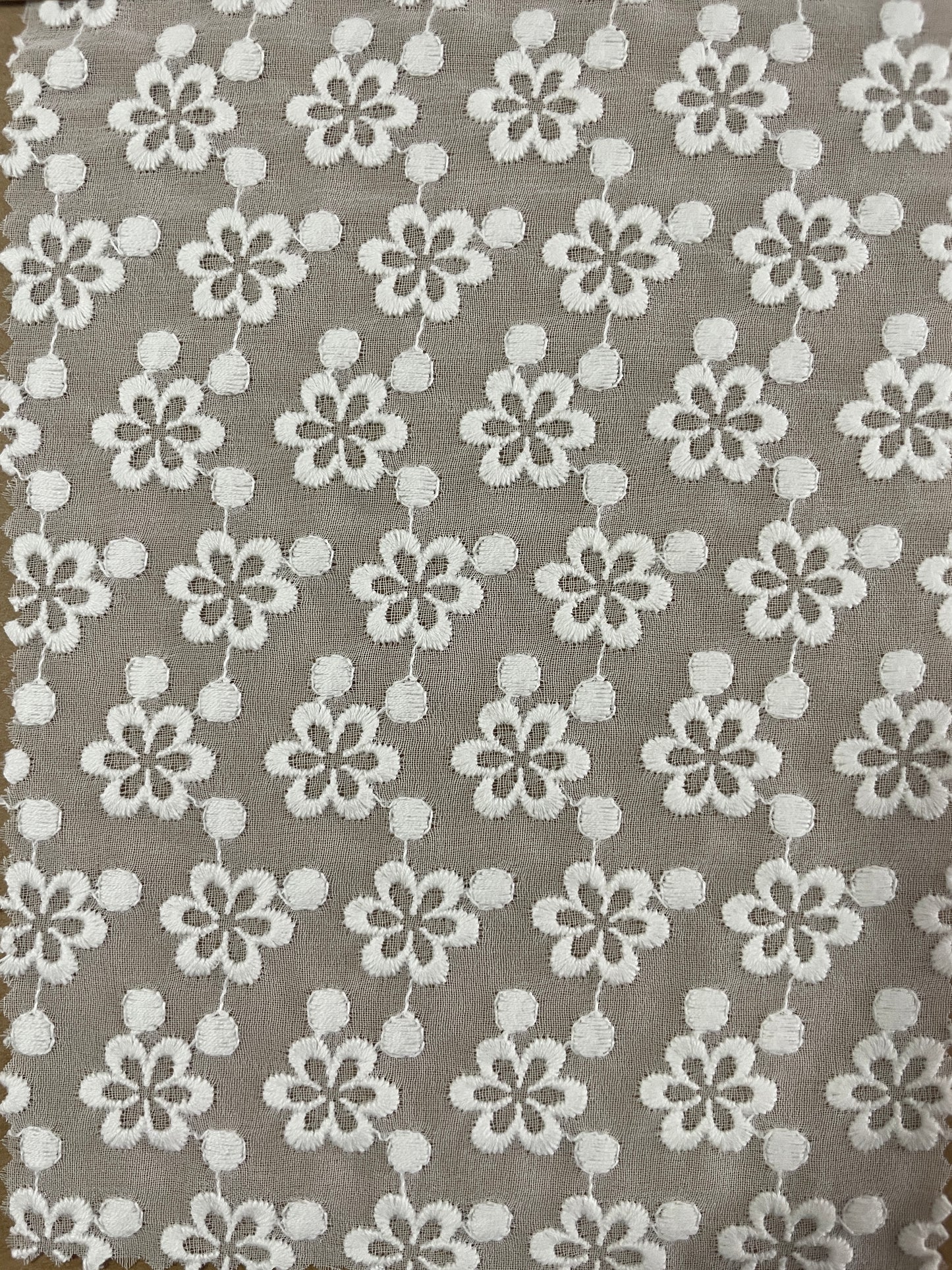Cotton Poly Blended Embroidery Fabric - Natasha Fabric