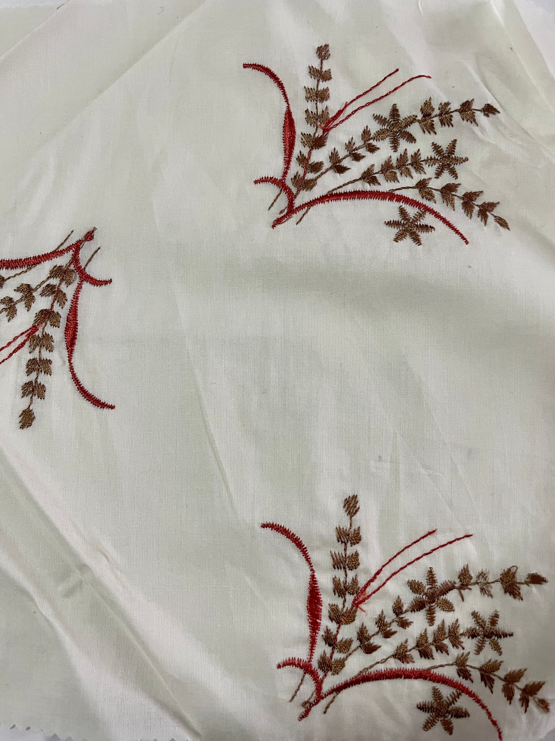 Cotton & Viscose Blended Woven Embroidery Fabric - Natasha Fabric