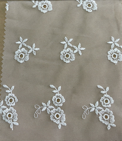 Hot Design-Knit Mesh Embroidery Fabric - Natasha Fabric