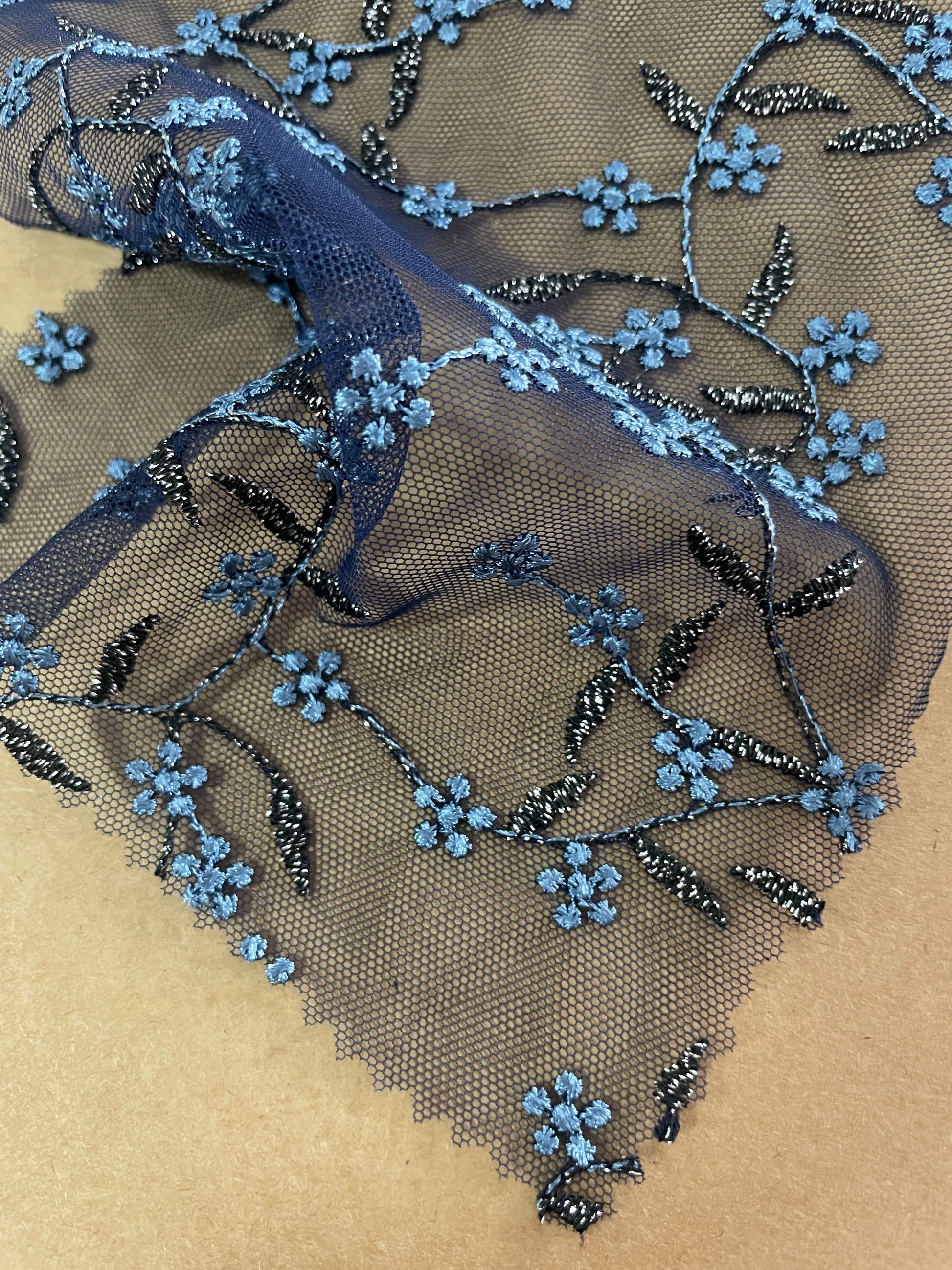 Knit Mesh Embroidery Fabric - Natasha Fabric