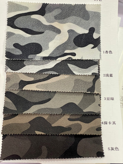 Cotton Nylon Print Fabric--Camo Print Pattern with Very Soft Hand Feel - Natasha Fabric