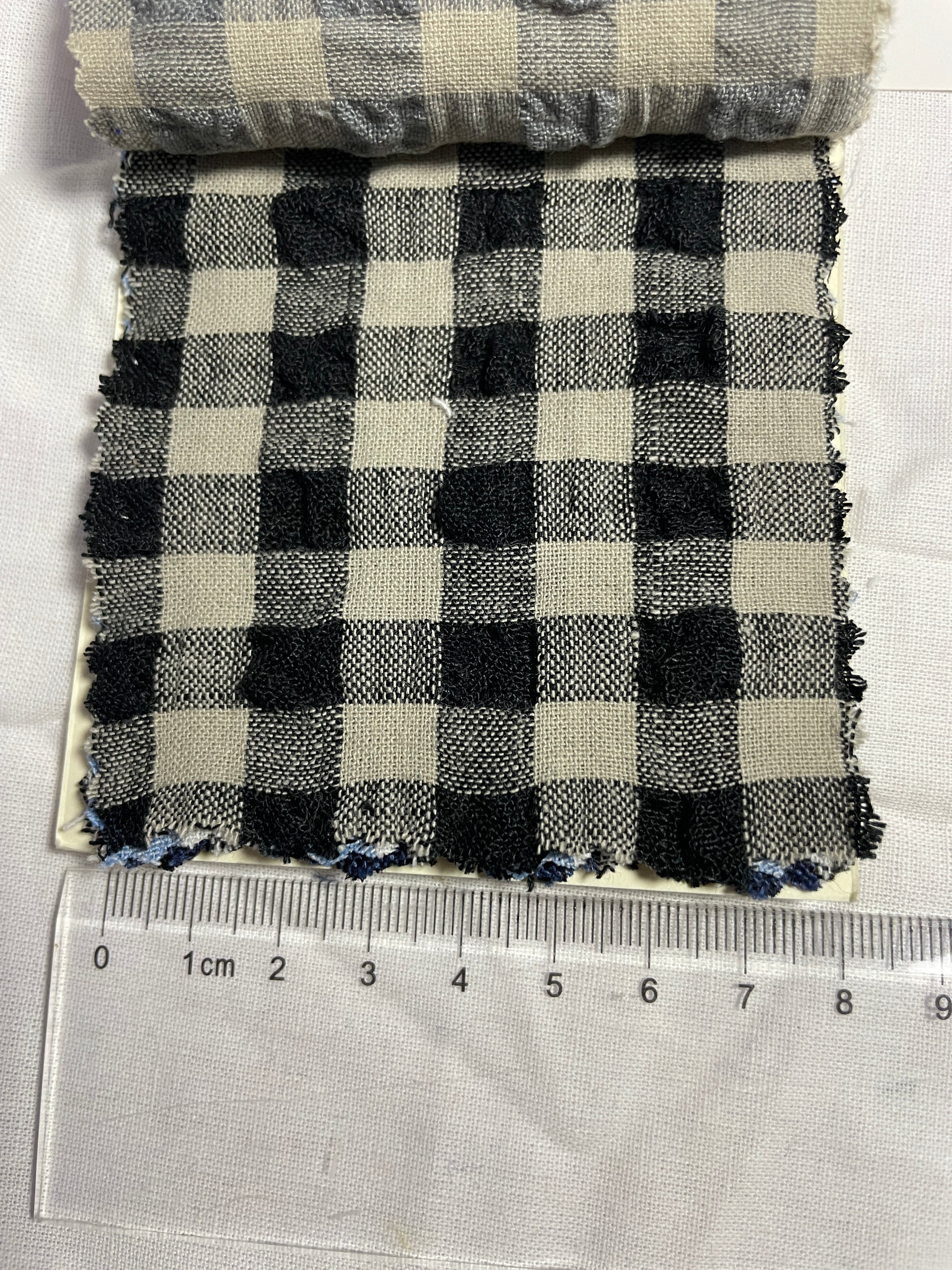 100% Linen Crepe Yarn Dyed Plaid Fabric For Shirt - Natasha Fabric