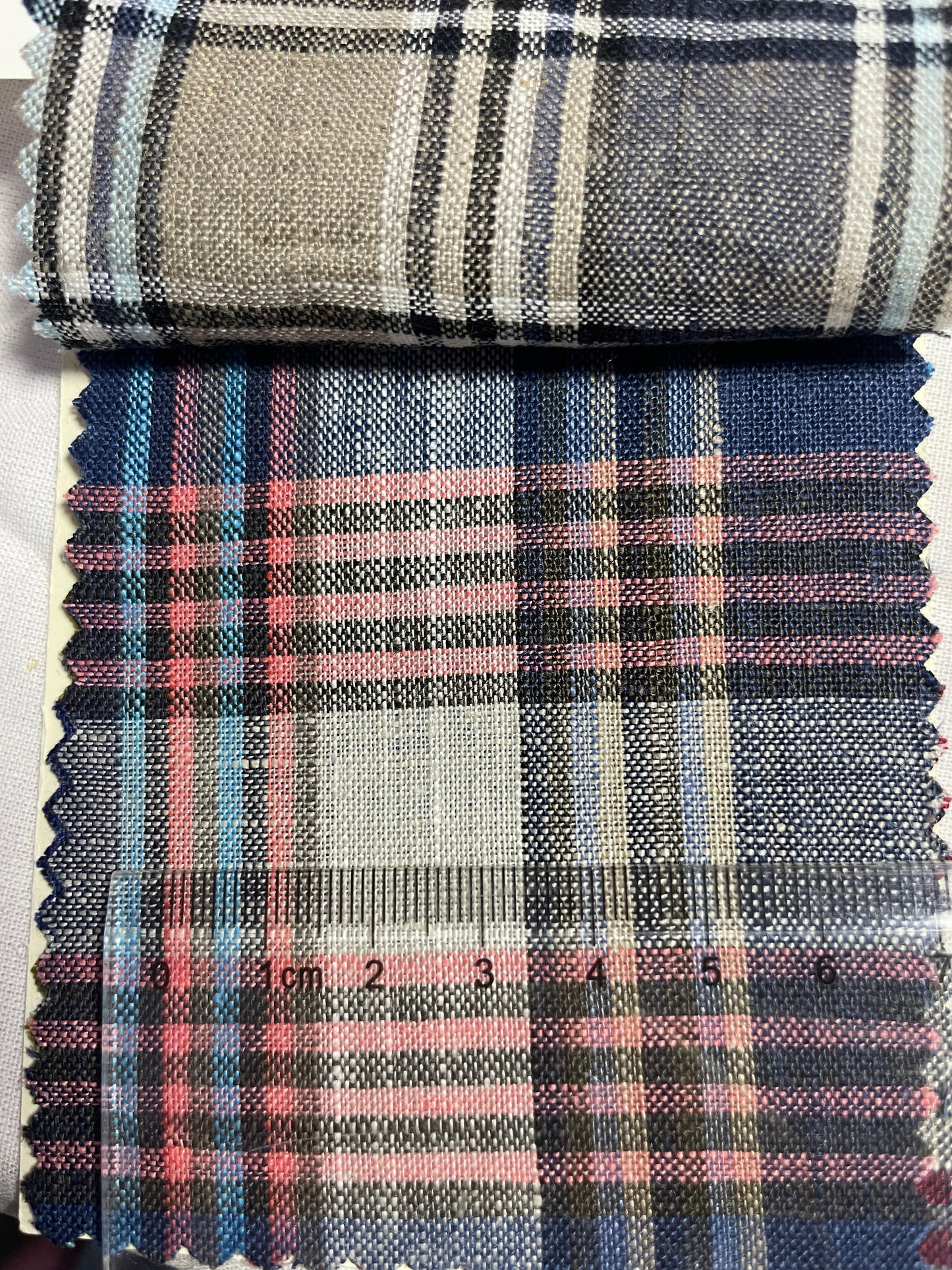 Multi-color Line Yarn Dyed Plaid Fabric - Natasha Fabric