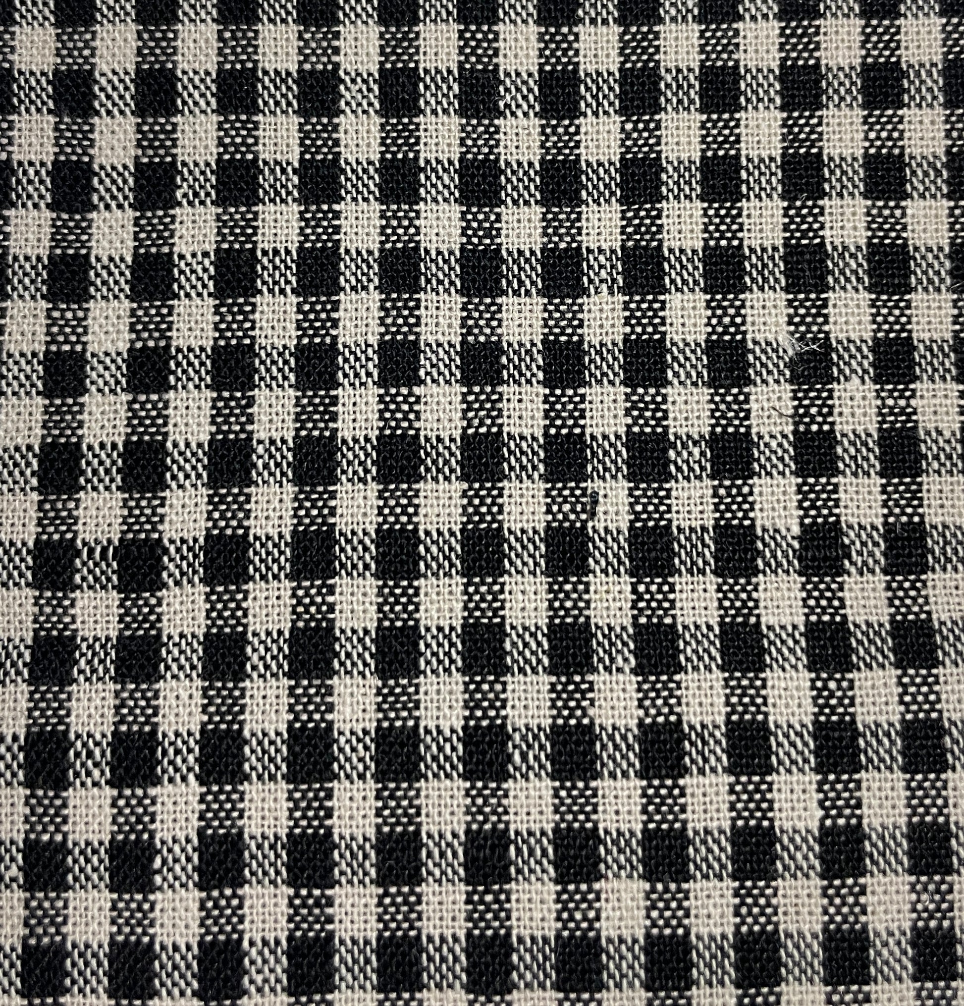 Cotton & Linen Blended Yarn-Dye Small Check Fabric - Natasha Fabric