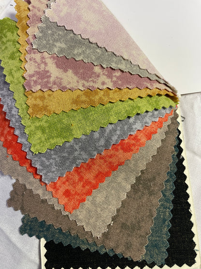Tie-dyed Print Linen Viscose blended Fabric - Natasha Fabric