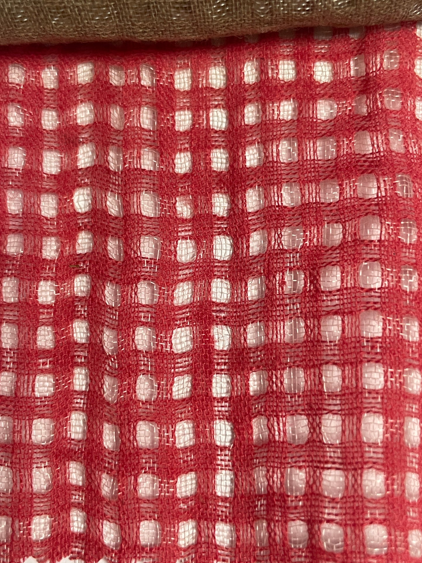 Transparent Light Weight Linen Plaid Fabric - Natasha Fabric