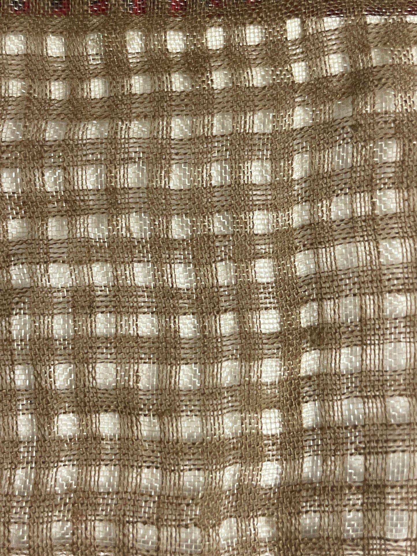 Transparent Light Weight Linen Plaid Fabric - Natasha Fabric