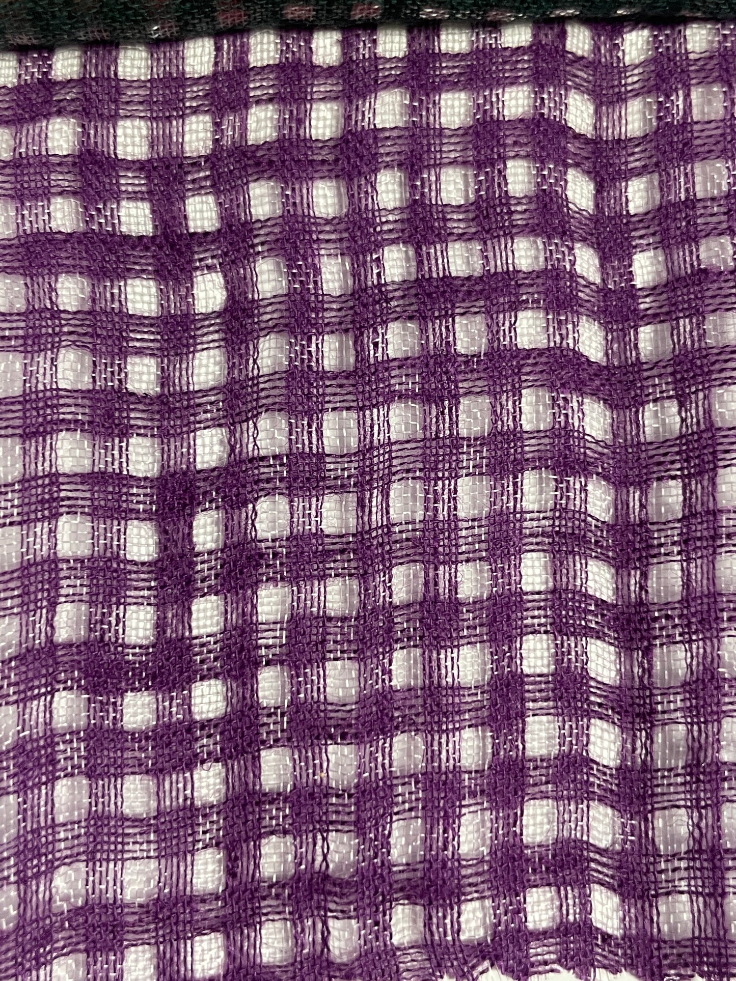 Transparent Light Weight Linen Plaid Fabric - Natasha Fabric