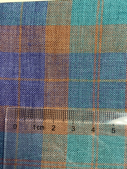Multi-color Line Yarn Dyed Plaid Fabric - Natasha Fabric