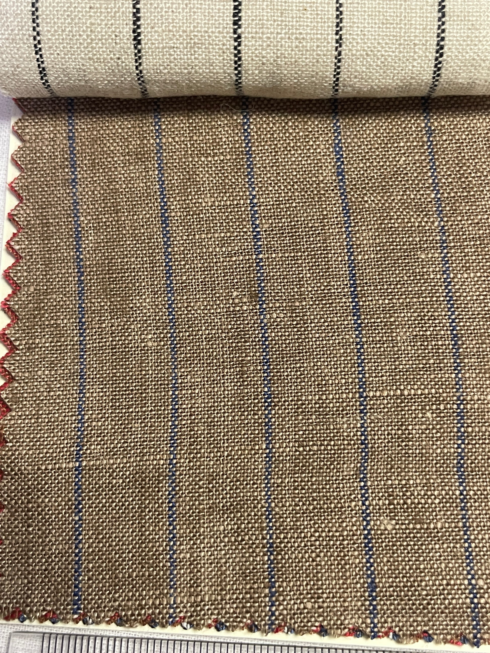 100% Linen Yarn-Dyed Stripe Fabric For Dress - Natasha Fabric