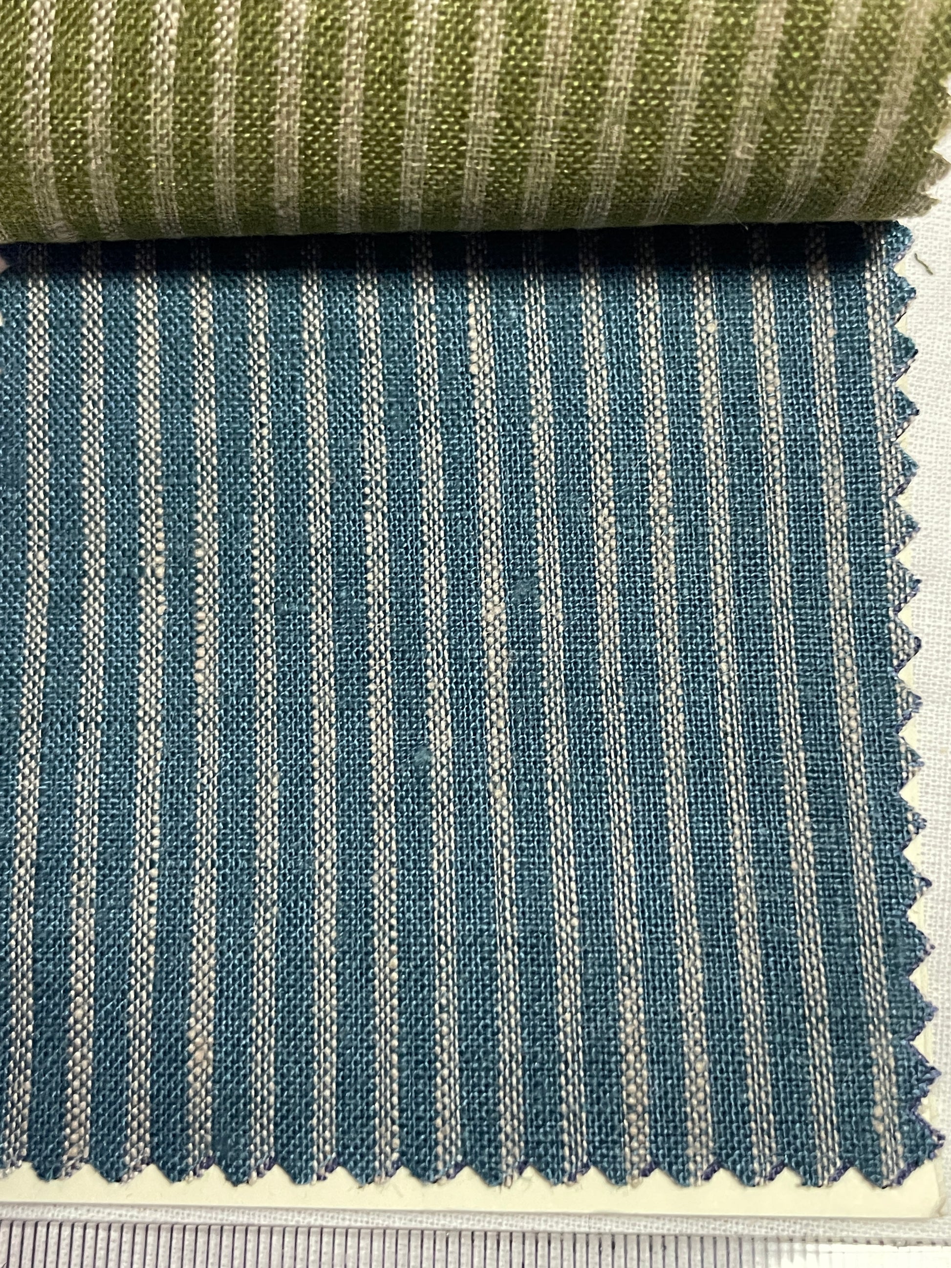 In Stock Linen Yarn-Dyed Stripe Fabric - Natasha Fabric