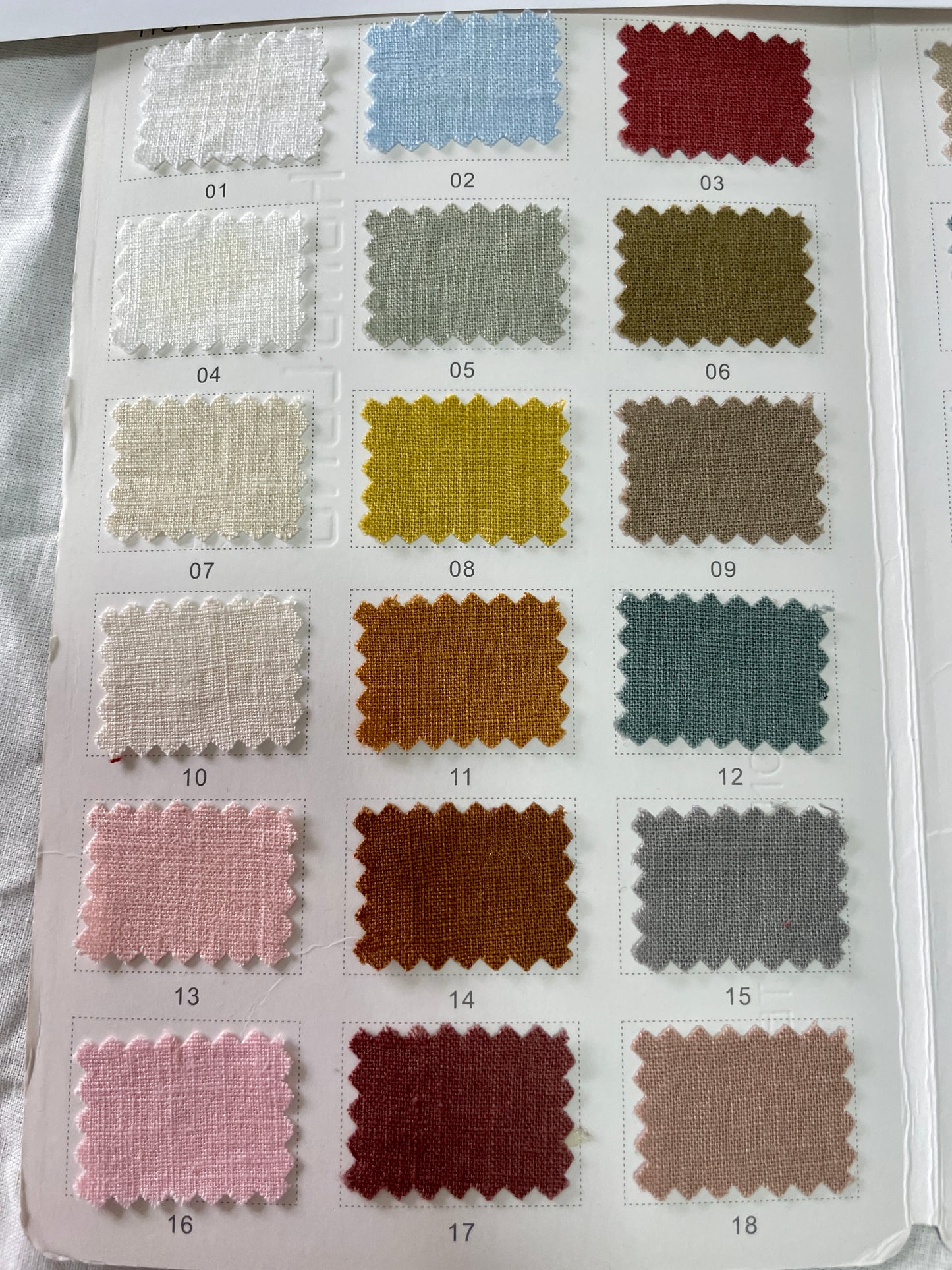 190g Washed Linen Cotton Blended Fabric - Natasha Fabric