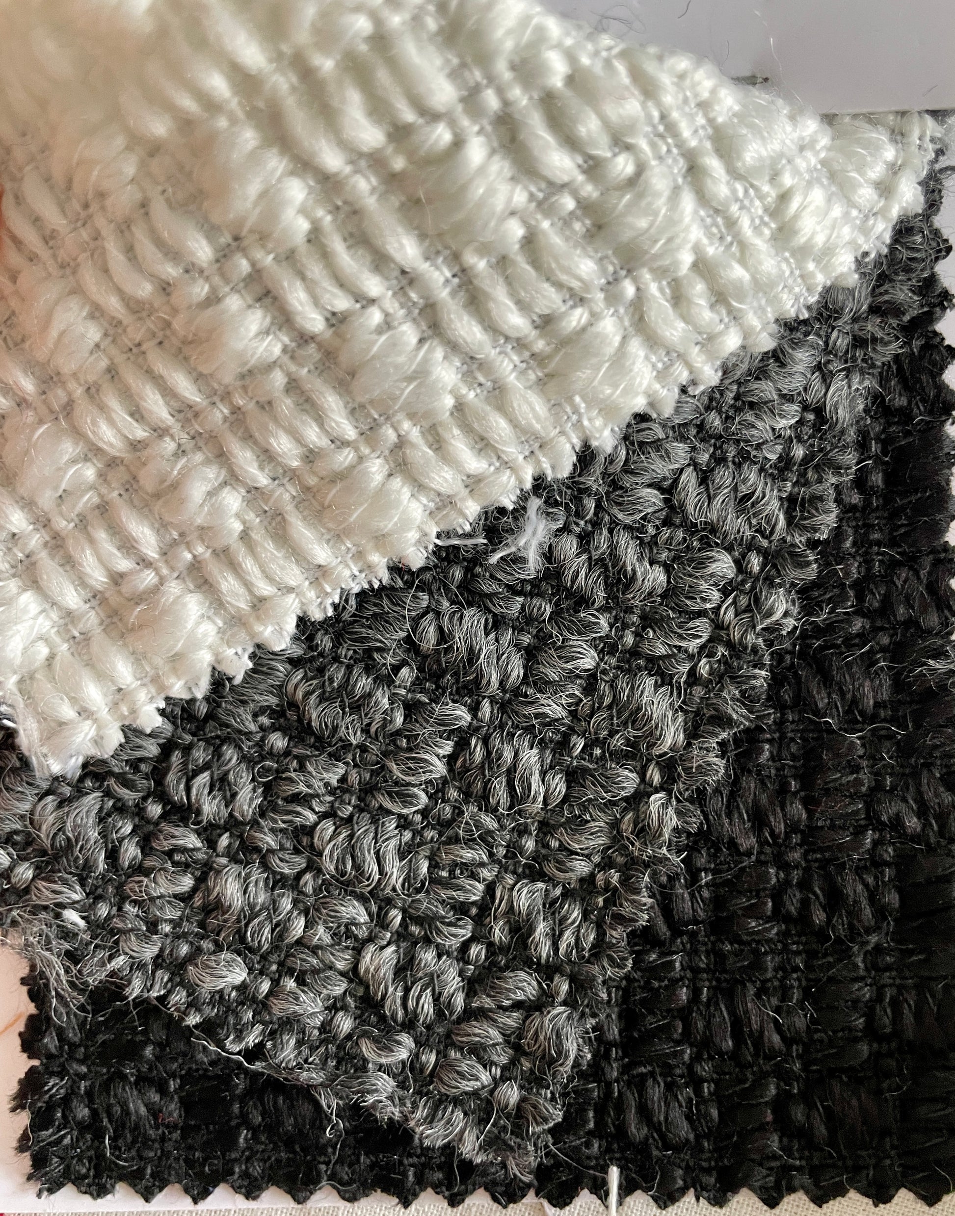 2023 New Tweed/ Boucle Plaid Fabric On Sale - Natasha Fabric
