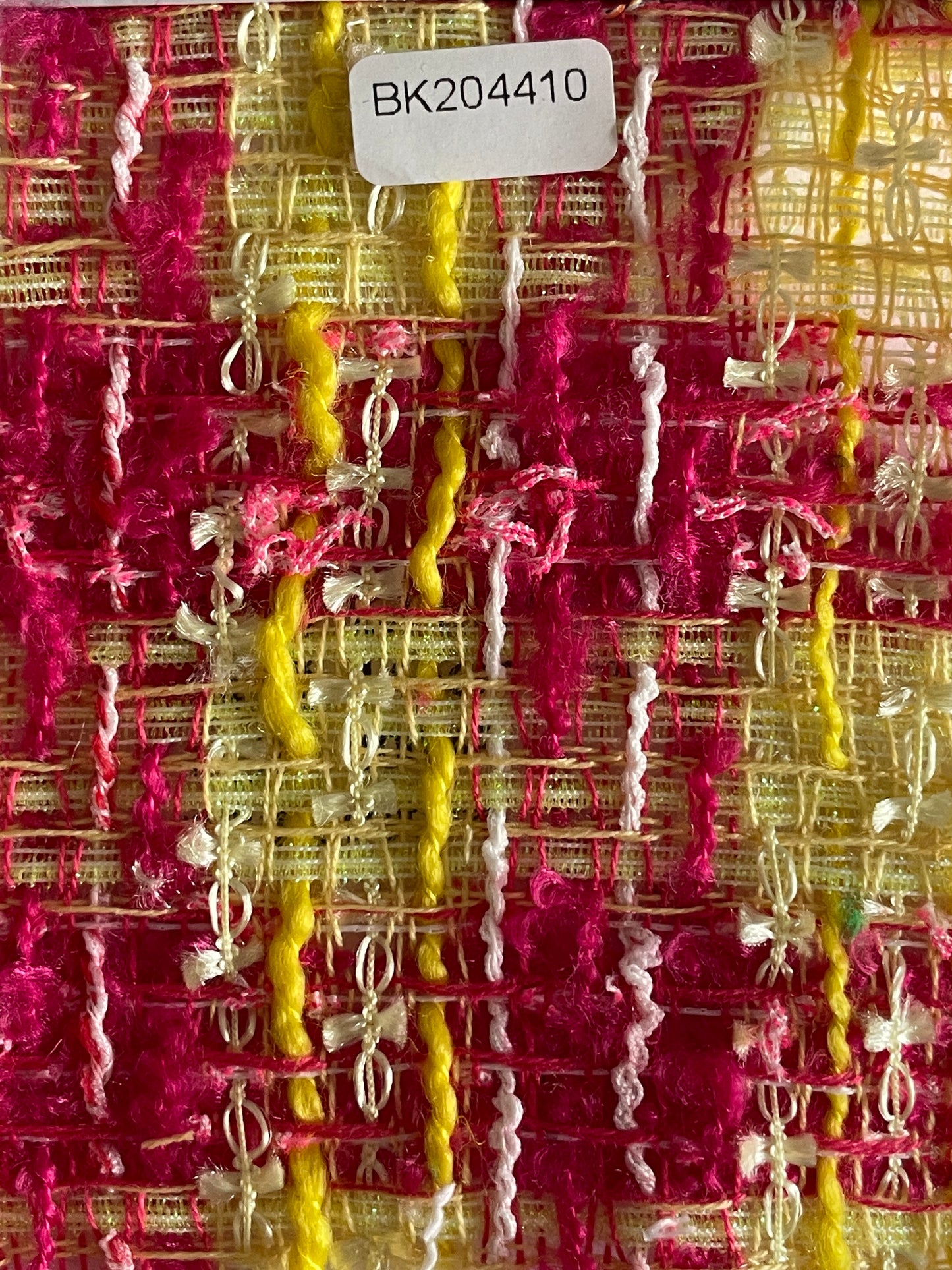 Yellow/Red Plaid Tweed/ Boucle Fabric On Sale - Natasha Fabric