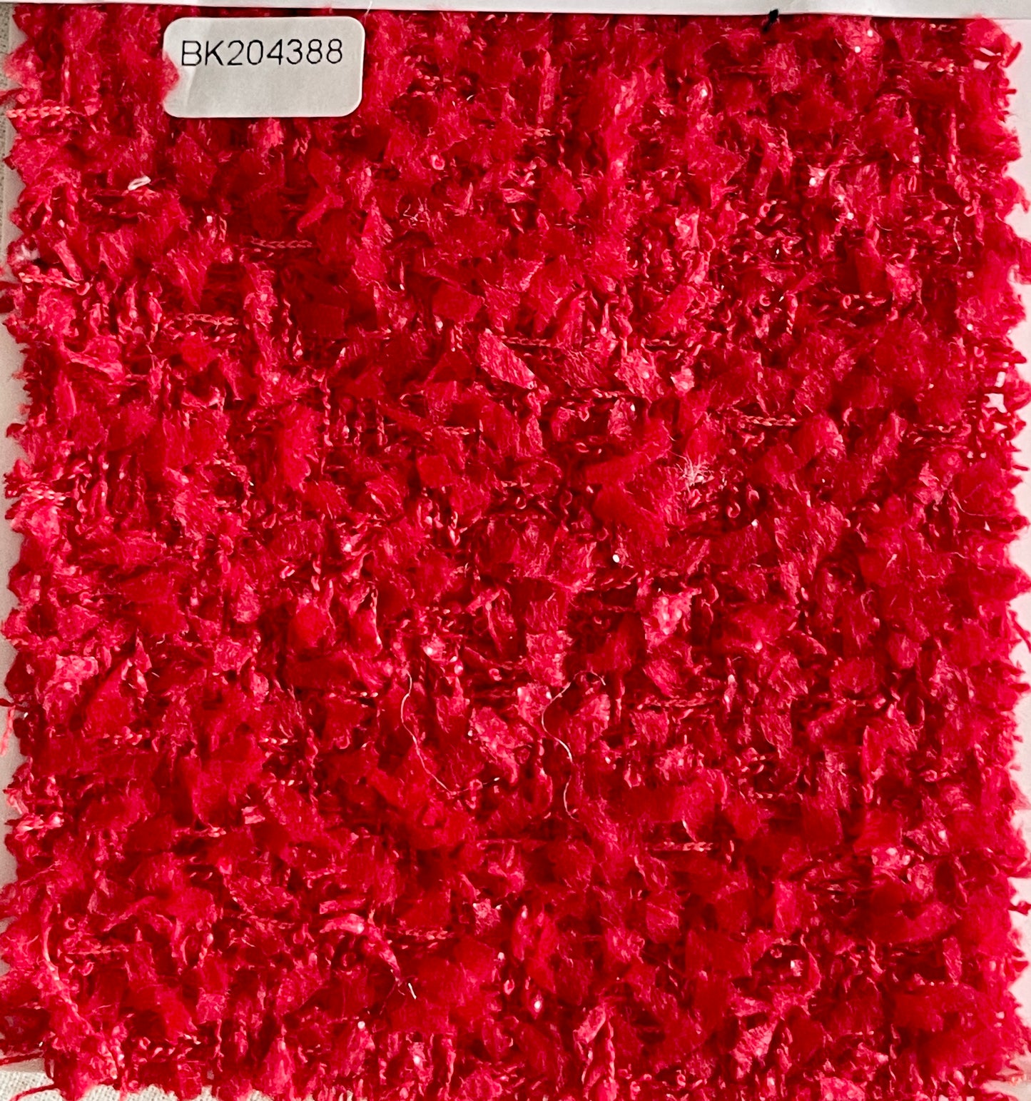 Red Color Tweed/ Boucle Fabric On Sale - Natasha Fabric
